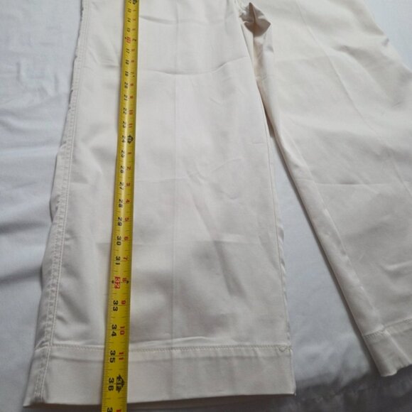 Chico's The Trouser Cream Wide Leg High Rise Pants Size 2 (US 12) - Picture 6 of 10
